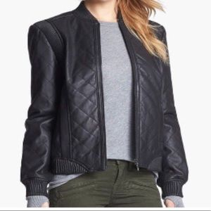 [TRUTH AND PRIDE] Quilted Leather Moto Jacket